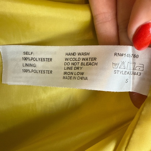 Asymmetrical Zip Moto Jacket, Mustard Yellow S - Fall Layer, Autumn, Retro - Picture 9 of 10